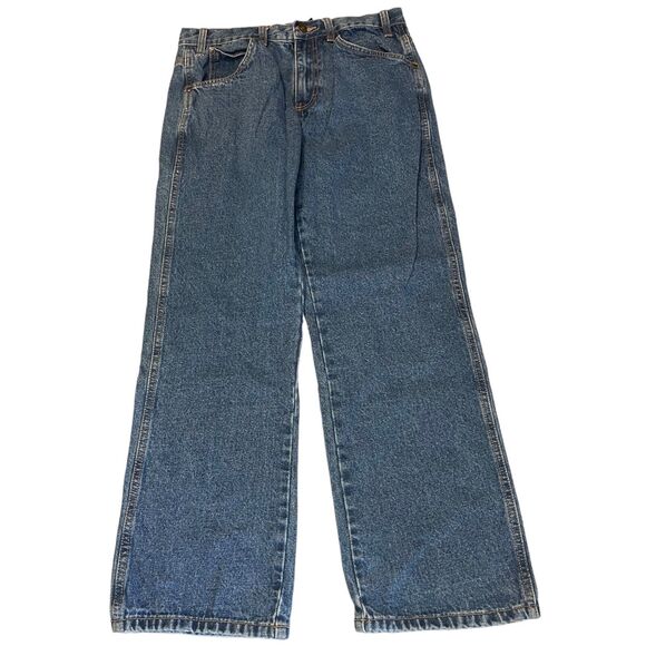 Men’s Rivet Supply Co. Rugged Denim Workwear 32x29 Medium Wash Jeans Relaxed Fit - Picture 1 of 5